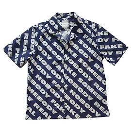 Camicia Wood Wood Brandon Bianca e Blu in Cotone Bianco Blu