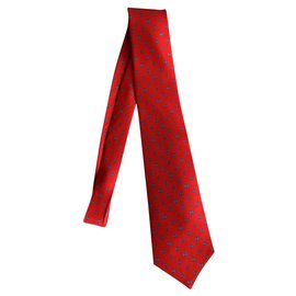 Hermès-Laços-Vermelho,Azul claro
