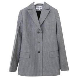 Loewe SS20 Tie Back Blazer Grey