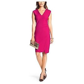 Diane Von Furstenberg DvF Megan Kleid in Fuchsia Fuschia