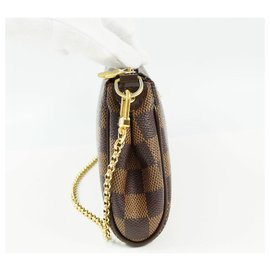 Louis Vuitton-LOUIS VUITTON clutch bag Eva Womens shoulder bag N55213 Brown-Brown