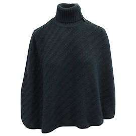 Calvin Klein Poncho de lana negro Negro