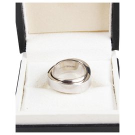 Montblanc Anel Preto e Branco Preto