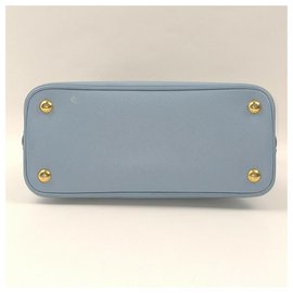 Prada-Blue Saffiano Leather Dome Bowler 2WAY bag-Other