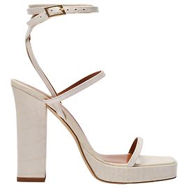 Paris Texas Sandali con plateau Bianca in pelle bianca Bianco