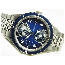 Montblanc 1858 Geosfera azul Ti e SS Ref.MB125567 Masculino Azul