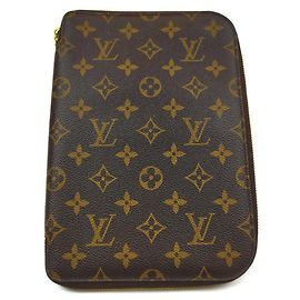 Louis Vuitton Large Monogram Zip Around Organizer Cluch Bag Other