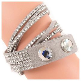Pulseira swarovski Cinza