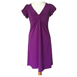 Vestido Diane Von Furstenberg New Fara Roxo Roxo