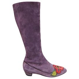 Miu Miu p boots 38,5 New condition Purple