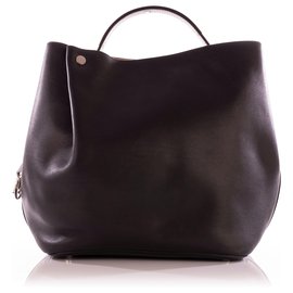 Dior-Black Leather Diorific Bucket Bag-Black