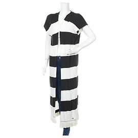 Autre Marque Rich & Royal langer Cardigan Schwarz Beige M Schwarz Beige