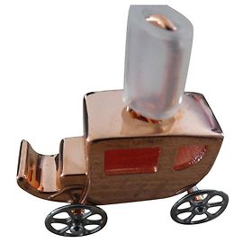 charm's caléche hermès en acier plaqué or rose pour sac a main ou pendentif Bijouterie dorée