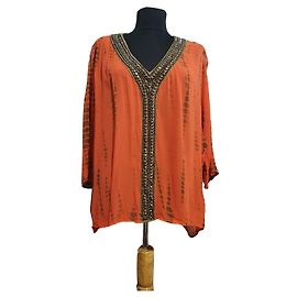 Michael Kors Bluse Orange Viskose Orange