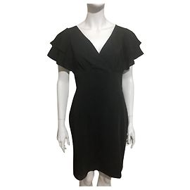 Love Moschino Moschino dress with flutter sleeves Black