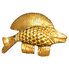 Spilla Pesce Céline Oro Metallo D'oro