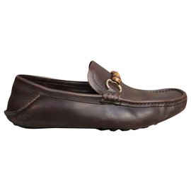 Gucci-soft loafers Gucci size 41,5-Dark brown