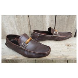 Gucci-soft loafers Gucci size 41,5-Dark brown