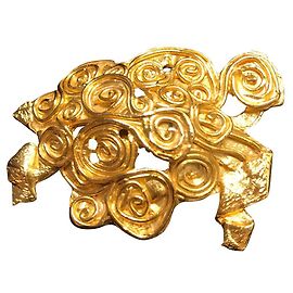 Broche Tortue Dorée Céline Bijouterie dorée