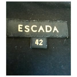 Escada-Abito color block in jersey di viscosa-Nero,Porpora