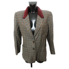 Fendi Wool Blazer Brown Brown
