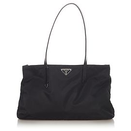 Sac cabas noir Tessuto Prada Noir