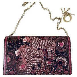 Lady Dior Animaux Noir Rose Bleu Bordeaux