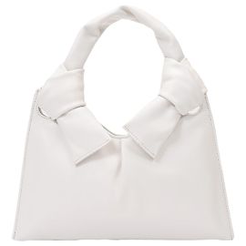 Little Liffner Knot Evening Tote em Couro Creme Outro Amarelo