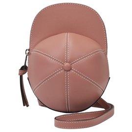 JW Anderson-Midi Cap Bag in Powder Pink Leather-Pink