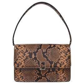 Loeffler Randall Borsa Katalina in Pelle Stampa Serpente Marrone Marrone