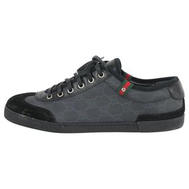 Gucci-Mens 9 US Black Supreme GG Web Sneaker-Other