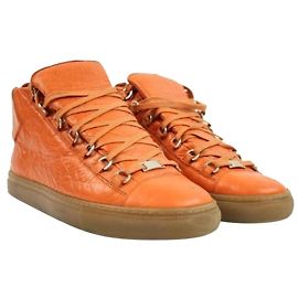 Balenciaga Herren 43 Oranges Leder Orange Arenas Andere