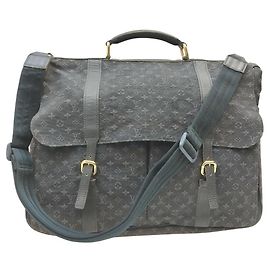 Louis Vuitton Borsa per pannolini mini Lin Denise con monogramma blu navy Altro