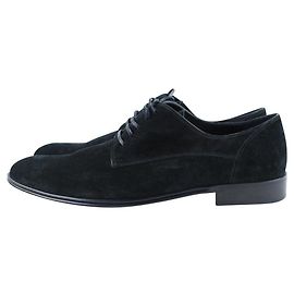 Dolce & Gabbana Herren 9.5 Schwarze Wildlederschuhe mit Flügelspitze Andere