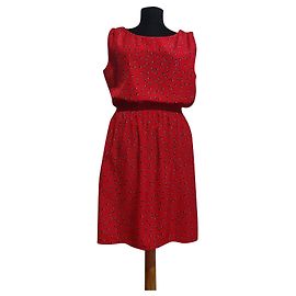 Rotes Kleid von Catherine Malandrino mit Taschen Größe M Rot