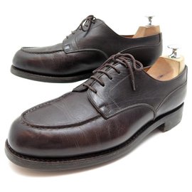 JM Weston-JM WESTON DERBY GOLF SHOES 641 8.5D 42.5 BROWN LEATHER SHOES-Brown