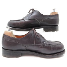 JM Weston-JM WESTON DERBY GOLF SHOES 641 8.5D 42.5 BROWN LEATHER SHOES-Brown