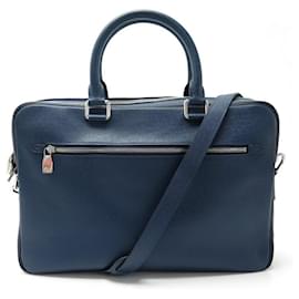 Louis Vuitton-NEW LOUIS VUITTON M BAG30645 DOCUMENT HOLDER BUSINESS MM LEATHER TAIGA OCEAN-Blue