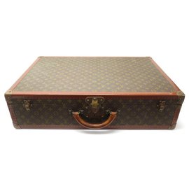 Louis Vuitton-VINTAGE LOUIS VUITTON CASE BISTEN CASE 70 MONOGRAM TRUNK SUITCASE CANVAS-Brown