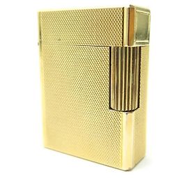 ST DUPONT GUILLOCHE LIGHTER IN GOLD PLATED GOLD PLATED LIGHTER Golden