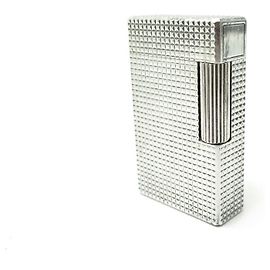 LIGHTER ST DUPONT LINE 2 DIAMOND TIP STEEL PALLADIA SILVER LIGHTER Silvery
