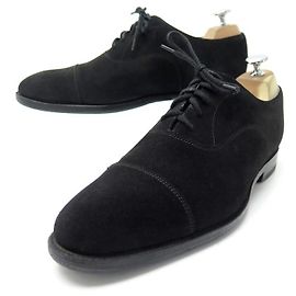 Autre Marque SCARPE BOWEN RICHELIEU STAPLEFORD PUNTA DRITTA 7.5 41.5 Pelle di vitello scamosciata nera Nero