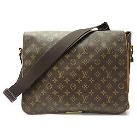 SACOCHE LOUIS VUITTON ABBESSES BANDOULIERE BESACE TOILE MONOGRAM HANDBAG Marron