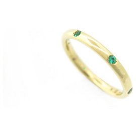 Pomellato-NINE POMELLATO ALLIANCE LUCCIOLE A RING.to002/ O9/ ZF 54 EMERALD GOLD + BOX-Golden