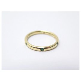 Pomellato-NINE POMELLATO ALLIANCE LUCCIOLE A RING.to002/ O9/ ZF 54 EMERALD GOLD + BOX-Golden