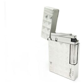 ST DUPONT LIGHTER DIAMOND TIP IN SILVER METAL SILVER LIGHTER Silvery