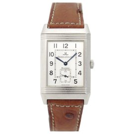 Jaeger Lecoultre-JAEGER-LECOULTRE REVERSO WATCH 270.8.62 GT LARGE SIZE MECHANICAL WATCH-Silvery