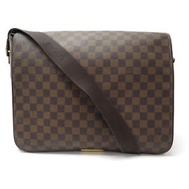 SSACOCHE LOUIS VUITTON ABBESSES N48071 DAMIER CANVAS HAND BAG Brown