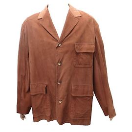 Hermès HERMES XL JACKET 54 BROWN LAMB LEATHER JACKET BROWN LEATHER COAT Brown