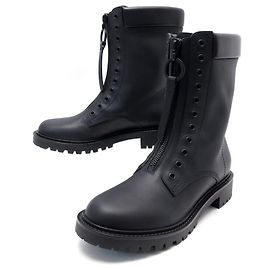NUEVAS BOTAS CHRISTIAN DIOR BOLD 38.5 39.5 botas de cuero negro Negro